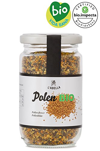 BIO Blütenpollen - Bienenpollen aus Spanien - beste Qualität - reines Naturprodukt - vom Imker - Superfood mit vielen Nährstoffen - im 200 g Glas, Größe:200 g von L'Abella