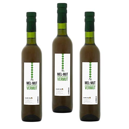 Blütenhonigmet - Honigwein - mit Wermut aus Spanien - Premium Qualität- Naturprodukt - mit Kräutern verfeinert -14 % vol Alkoholgehalt -3 x 500 ml, Größe:500 ml von L'Abella