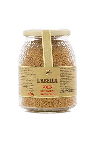 Blütenpollen - Bienenpollen aus Spanien - beste Qualität - reines Naturprodukt - vom Imker - Superfood mit vielen Nährstoffen - im 450 g Glas, Größe:450 g von L'ABELLAMEL