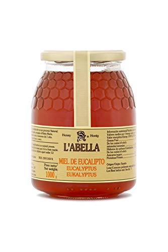 Eukalyptushonig aus Spanien - Premium Qualität - reines Naturprodukt - kaltgeschleudert - unfiltriert - würzigen bis milden Geschmack aus Blütennektar, Größe:1000 ml, Geschmack:Eukalyptus Eukalyptushonig aus Spanien - Premium Qualität - reines Naturprodukt - kaltgeschleudert - unfiltriert - würzigen bis milden Geschmack aus Blütennektar, Größe:1000 ml, Geschmack:Eukalyptus von L'ABELLAMEL