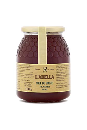 Heidehonig aus Spanien - Premium Qualität - reines Naturprodukt - kaltgeschleudert - unfiltriert - herber Geschmack - leicht geleeartige Konsistenz , Geschmack:Heidekraut, Größe:1000 g Heidehonig aus Spanien - Premium Qualität - reines Naturprodukt - kaltgeschleudert - unfiltriert - herber Geschmack - leicht geleeartige Konsistenz , Geschmack:Heidekraut, Größe:1000 g von L'ABELLAMEL