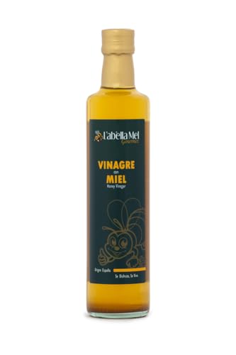 Honigessig Balsamico aus Spanien - Premium Qualität - reines Naturprodukt - im Faß gereift - eine besondere Delikatesse für Salate und mehr - 500 ml, Größe:500 ml von L'ABELLAMEL
