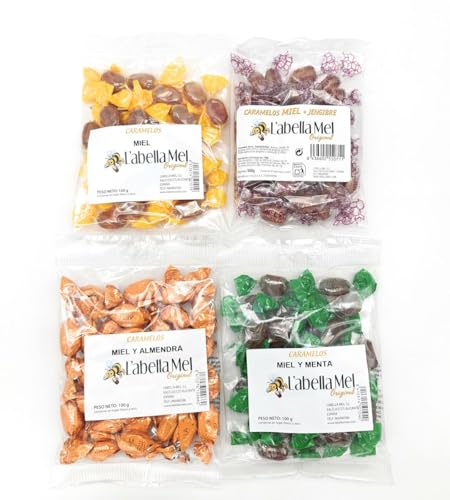 L'Abella Honig Caramelos | Honigbonbons aus zarten spanischen Honig | Vorteilsset 4x 100g L'Abella Honig Caramelos | Honigbonbons aus zarten spanischen Honig | Vorteilsset 4x 100g von L'Abella