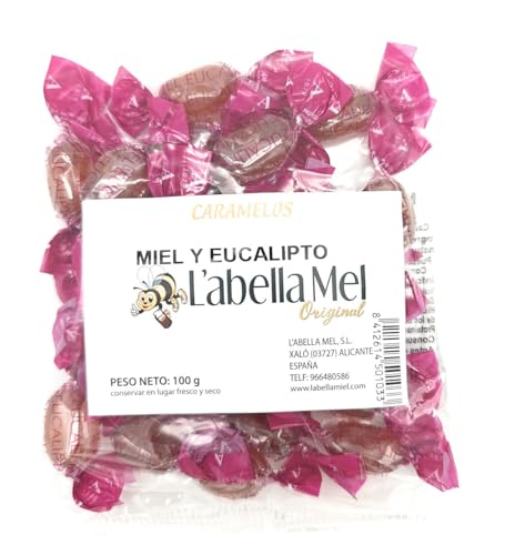 L'Abella Honig Caramelos | Honigbonbons aus zarten spanischen Honig und Eukalyptus von L'Abella