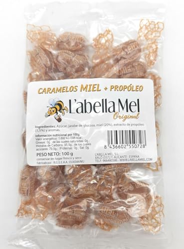 L'Abella Honig Caramelos | Honigbonbons aus zarten spanischen Honig und Propolis von L'Abella