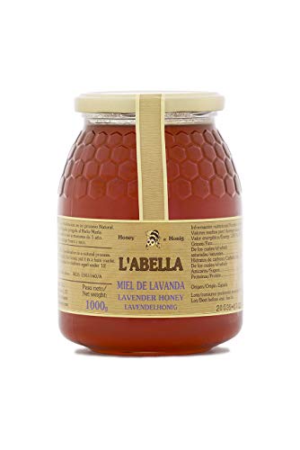 Lavendelhonig aus Spanien - Premium Qualität - reines Naturprodukt - kaltgeschleudert - unfiltriert - blumiger Geschmack der Lavendelfelder - im Glas, Größe:1000 g, Geschmack:Lavendel Lavendelhonig aus Spanien - Premium Qualität - reines Naturprodukt - kaltgeschleudert - unfiltriert - blumiger Geschmack der Lavendelfelder - im Glas, Größe:1000 g, Geschmack:Lavendel von L'ABELLAMEL