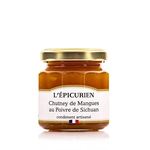Chutney de Mangues au Poivre de Sichuan, Mango Chutney mit Szechuan Pfeffer aus Frankreich, 125g von L'ÉPICURIEN