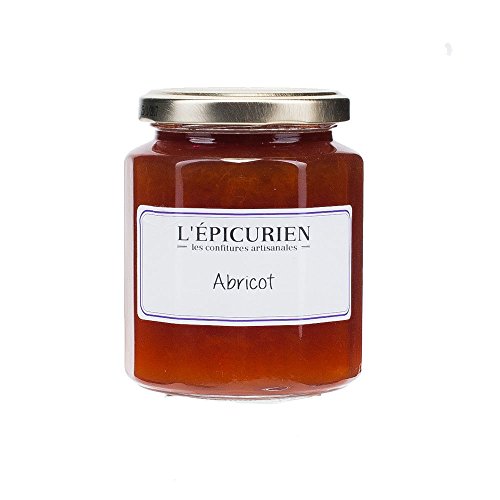 Handwerklich hergestellte Aprikosen Konfitüre mit 65% Fruchtanteil, L'Epicurien, Confiture artisanale Abricots, L'Epicurien, La Méridienne, 320g von L'Epicurien
