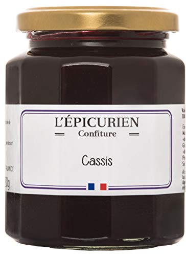 L'Epicurien - Confiture artisanale - Handwerklich hergestellte Konfitüre mit schwarzer Johannisbeere (47% Fruchtanteil) - 320 g von L'Epicurien