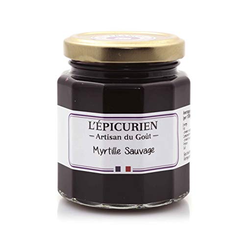 L'Epicurien - Confiture artisanale - Handwerklich hergestellte Konfitüre mit wilder Heidelbeere (61% Fruchtanteil) - 210 g von L'Epicurien