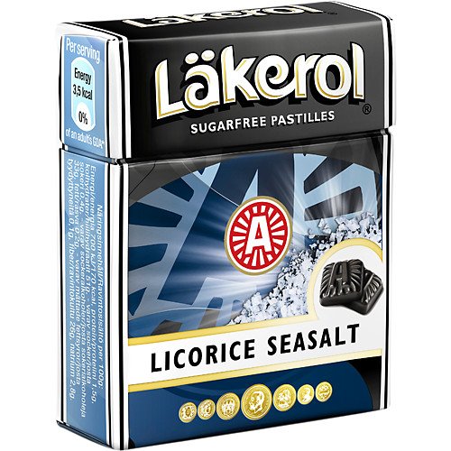 Seasalt Licorice Zuckerfreie Pastillen Von Laekerol 4 x 23 g (Stevia) von LÄKEROL