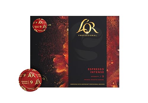 L'OR Suprême Espresso Intense 9, Kaffeekapseln Nespresso®* Pro kompatibel (50 Kaffeepads), schokoladig, Intensität 9/10 von L'OR