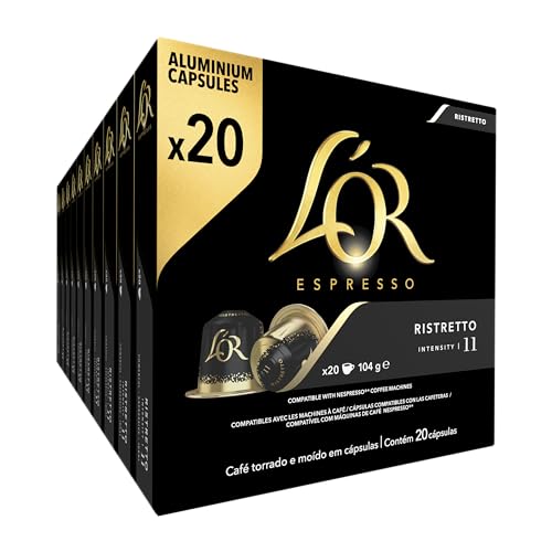 L'OR Ristretto 11 Nespresso®*-kompatible Kapseln 10 x 20 Stück, 10 x 104g von L'OR