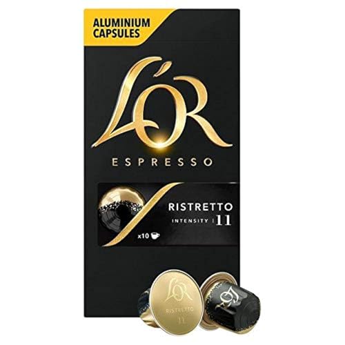 L'OR Espresso Ristretto Aluminium Coffee Capsules, Intensity 11 10 per pack von L'OR