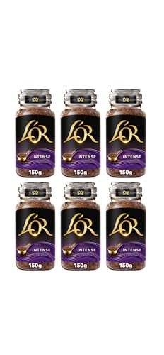 L'OR Intensiver Instant-Kaffee, 150 g (Packung mit 6 Gläsern, insgesamt 900 g) von L'OR
