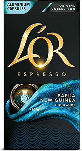 L'OR Kaffeekapseln Espresso Papua Neuguinea, 50 Nespresso®* kompatible Kapseln, 10 Stück (5er Pack) von L'Or Espresso