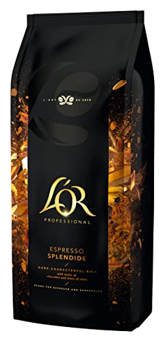 L'OR Splendide Espresso Kaffeebohnen 1kg, Ganze Bohnen, dunkel & charaktervoll, Kaffeevollautomat oder Siebträgermaschine geeignet von L'OR