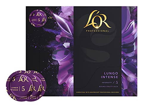 L'OR Suprême Lungo Intense 5, Kaffeekapseln Nespresso®* Pro kompatibel (50 Kaffeepads), mild, Intensität 5/10 von L'OR