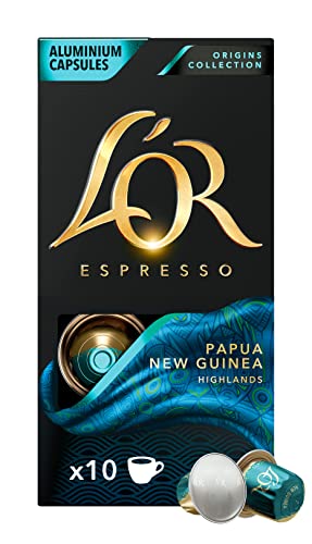 L'Or Papua kompatible Kapseln mit Nespresso 10 Kapseln blau von L'OR