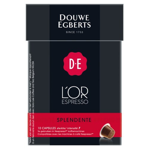 Douwe Egberts L´OR Espresso Splendente, 10 Kaffee Kapseln, Nespresso kompatibel von L'Or Espresso