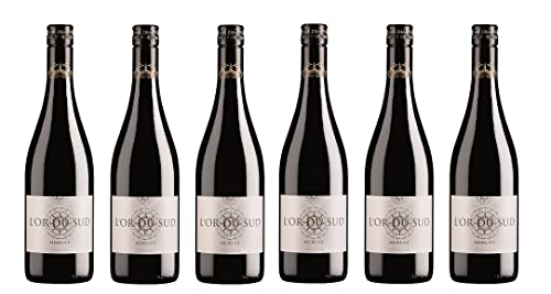 6x 0,75l - 2023er - L'Or du Sud - Merlot - Pays d'Oc I.G.P. - Frankreich - Rotwein trocken 6x 0,75l - 2023er - L'Or du Sud - Merlot - Pays d'Oc I.G.P. - Frankreich - Rotwein trocken von L'Or du Sud