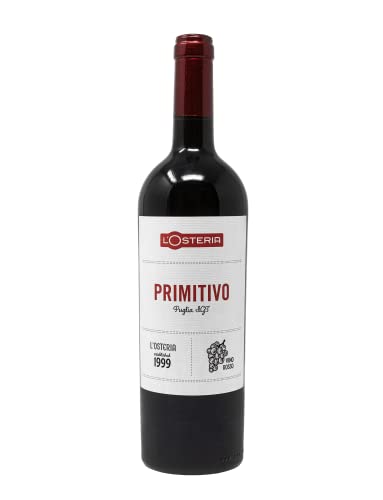L'Osteria Primitivo Puglia IGT (6 Fl. a 0,75L.) - Intensiver und kräftiger Rotwein. Alkoholgehalt 13%. Jahrgang 2023. Grundpreis (8,88 € / l) von L'Osteria