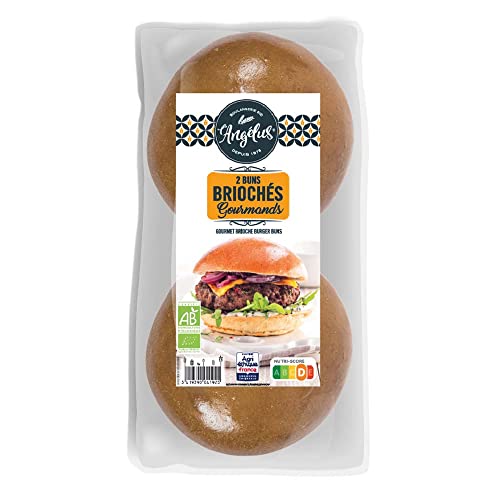 L'Angelus Burger Buns, Gourmet Brioche, 2x75g von L angelus