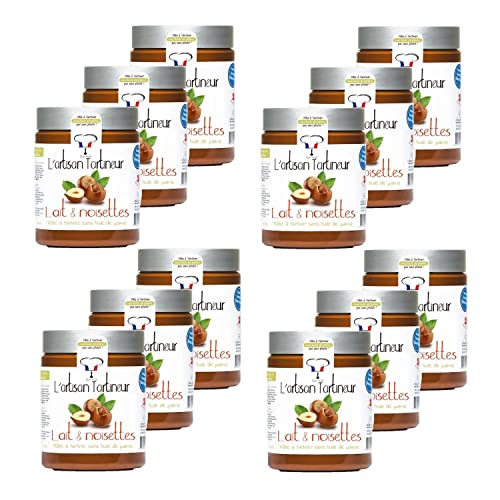 12 Stück Aufstrichmasse mit Haselnüssen – Topf 570 g 12 Stück Aufstrichmasse mit Haselnüssen – Topf 570 g von L'artisan Tartineur