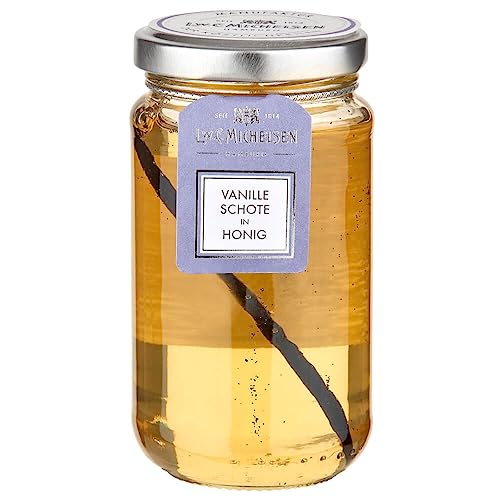 L.W.C. Michelsen - Vanilleschote in Honig (250g) | cremig & aromatisch | natürlich, ohne Zusätze | hochwertiger Honig mit Vanille | Bourbon-Vanille eingelegt in Honig von L.W.C. MICHELSEN
