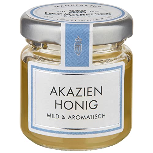L.W.C. Michelsen - Akazien-Honig (50g) | mild & duftig | natürlich, ohne Zusätze | hochwertiger Frühstücks-Honig | Pure Natürlichkeit in einem Glas von L.W.C. Michelsen