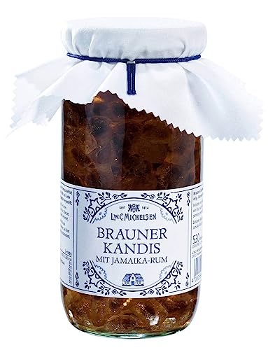 L.W.C. Michelsen - Landhaus Brauner Kandis mit Jamaika-Rum (530g) | Brauner Würfelkandis eingelegt in Jamaika-Rum | für Tee-Liebhaber | Ein Glas voll purer Natürlichkeit L.W.C. Michelsen - Landhaus Brauner Kandis mit Jamaika-Rum (530g) | Brauner Würfelkandis eingelegt in Jamaika-Rum | für Tee-Liebhaber | Ein Glas voll purer Natürlichkeit von L.W.C. Michelsen
