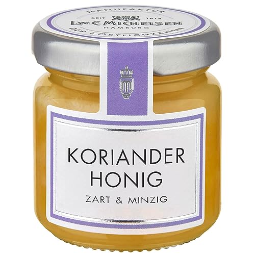L.W.C. Michelsen - Koriander-Honig -Mini- (50g) | zart & minzig | natürlich, ohne Zusätze | hochwertiger Honig | Honig-Spezialität | pure Natürlichkeit in einem Glas von L.W.C. Michelsen