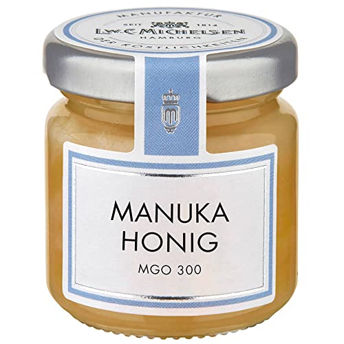 L.W.C. Michelsen - Manuka-Honig -Mini- (50g) | MGO 300 aus Neuseeland | kräftig & herb | natürlich, ohne Zusätze | sehr hochwertiger Honig | Honig-Spezialität | pure Natürlichkeit in einem Glas von L.W.C. Michelsen