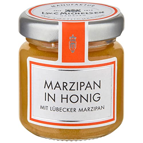L.W.C. Michelsen - Marzipan in Honig (50g) | cremig & aromatisch | hochwertiger Honig mit Lübecker Marzipan | Lecker auf Stollen und Brötchen von L.W.C. Michelsen
