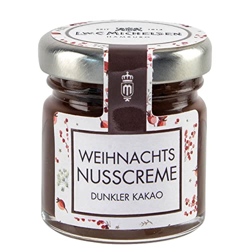 L.W.C. Michelsen - Weihnachts-Haselnuss-Creme mit dunklem Kakao (40g) | hochwertiger Haselnusscreme für puren Wintergenuss| Pure Natürlichkeit in einem Glas von L.W.C. Michelsen