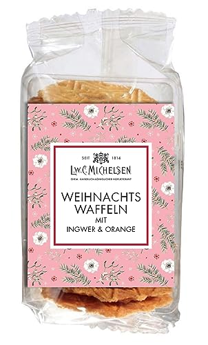 L.W.C. Michelsen - Weihnachtswaffeln mit Ingwer und Orange (150g) | fruchtig & würzig | Butter-Gebäck - nach traditionellem Rezept von L.W.C. Michelsen
