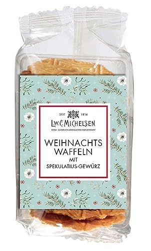 L.W.C. Michelsen - Weihnachtswaffeln mit Spekulatius-Gewürz (150g) | knusprig & fein | natürlich, ohne Zusätze | Butter-Gebäck - nach traditionellem Rezept von L.W.C. Michelsen