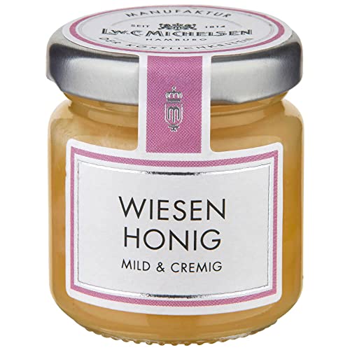 L.W.C. Michelsen - Wiesen Honig -Mini- (50g) | mild & cremig | natürlich, ohne Zusätze | hochwertiger Vielblüten-Bienenhonig | Wiesen-Honig im Probierglas von L.W.C. Michelsen