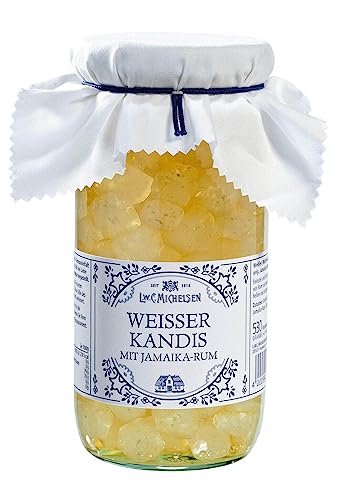L.W.C. Michelsen - Landhaus Weißer Kandis mit Jamaika-Rum (530g) | Weißer Kandis eingelegt in jamaikanischen Rum | fruchtig & süß | für Tee-Liebhaber | Ein Glas voll purer Natürlichkeit L.W.C. Michelsen - Landhaus Weißer Kandis mit Jamaika-Rum (530g) | Weißer Kandis eingelegt in jamaikanischen Rum | fruchtig & süß | für Tee-Liebhaber | Ein Glas voll purer Natürlichkeit von L.W.C. Michelsen