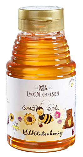 L.W.C. Michelsen - Wildblüten-Honig (375g) | kräftig & aromatisch | natürlich, ohne Zusätze | hochwertiger Honig mit süßer Note | Pure Natürlichkeit in einem Glas von L.W.C. Michelsen