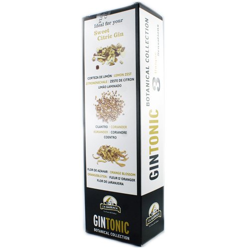La Barraca Gin Tonic Botanical Collection 'Sweet Citric' 3 Uniqe Sensations, 3 Gewürzsorten La Barraca Gin Tonic Botanical Collection 'Sweet Citric' 3 Uniqe Sensations, 3 Gewürzsorten von LA BARRACA ALIMENTACIÓN, S.L.
