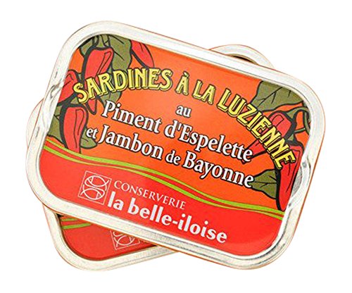 La Belle-Iloise Sardinen à la Luzienne (Tomate, Piment, Bayonner Schinken), 115 g von LA BELLE ILOISE