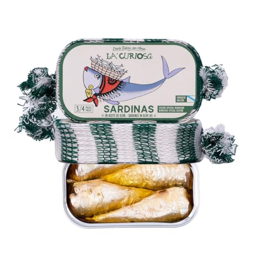 La Curiosa - Limitierte Jahrgangs Sardinen in Olivenöl - 120g | Juni 2021 | Spanische Konserven in Top Qualität La Curiosa - Limitierte Jahrgangs Sardinen in Olivenöl - 120g | Juni 2021 | Spanische Konserven in Top Qualität von LA CURIOSA