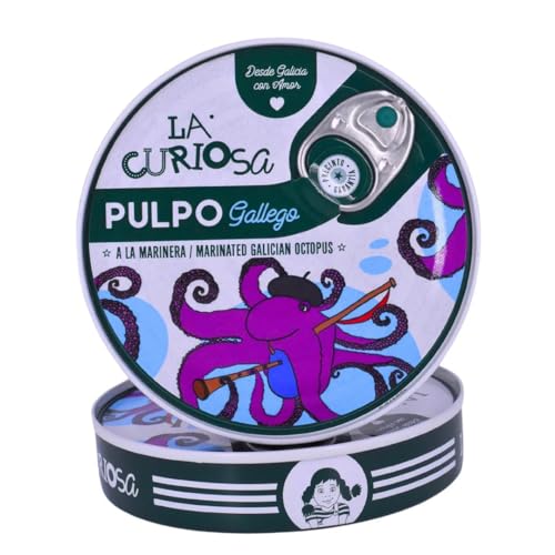 La Curiosa - Pulpo A La Gallega - 110g | Oktopus in Olivenöl und Rauchpaprika | Tapa La Curiosa - Pulpo A La Gallega - 110g | Oktopus in Olivenöl und Rauchpaprika | Tapa von LA CURIOSA