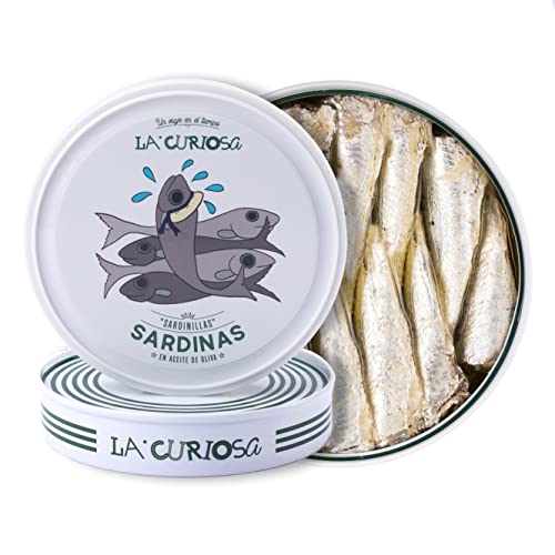 La Curiosa - "Sardinillas" kleine Sardinen in Olivenöl - 115g | Spanische Konserven in Top Qualität La Curiosa - "Sardinillas" kleine Sardinen in Olivenöl - 115g | Spanische Konserven in Top Qualität von LA CURIOSA