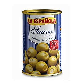 Grüne Oliven mit Anchovipaste gefüllt - mild von LA ESPANOLA