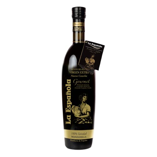 La Española - Olivenöl Extra Virgen. Manzanilla Gourmet-Olivenöl aus Spanien. Sorte: Manzanilla. Flasche: 500 ml. von LA ESPANOLA