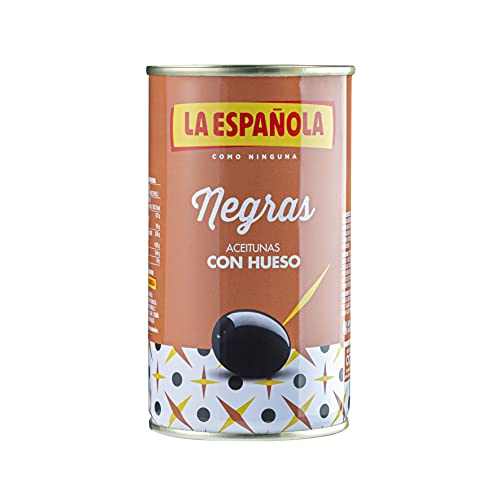 La Española - Schwarze Oliven mit Stein - so bereiten Sie die besten Tapeos zu von LA ESPANOLA