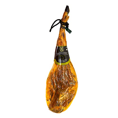 La Finojosa - Schinken aus Weidemast Iberico, 50% Iberische Rasse - Ganzes Stück - 8 bis 8,5 kg - Mindestens 30 Monate Reifezeit - Schinkenkeule - Intensives und Angenehmes Aroma La Finojosa - Schinken aus Weidemast Iberico, 50% Iberische Rasse - Ganzes Stück - 8 bis 8,5 kg - Mindestens 30 Monate Reifezeit - Schinkenkeule - Intensives und Angenehmes Aroma von La Finojosa
