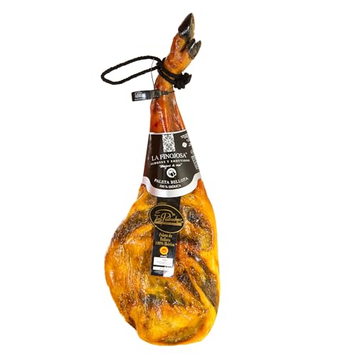 La Finojosa - Vorderschinken aus Eichelmast 100% Iberico - 5 bis 5,5 kg - Mindestens 24 Monate Reifezeit - Schinkenkeule - Ganzes Stück - Intensives und Angenehmes Aroma - Dehesa de Los Pedroches La Finojosa - Vorderschinken aus Eichelmast 100% Iberico - 5 bis 5,5 kg - Mindestens 24 Monate Reifezeit - Schinkenkeule - Ganzes Stück - Intensives und Angenehmes Aroma - Dehesa de Los Pedroches von La Finojosa